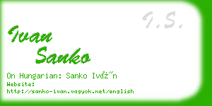 ivan sanko business card